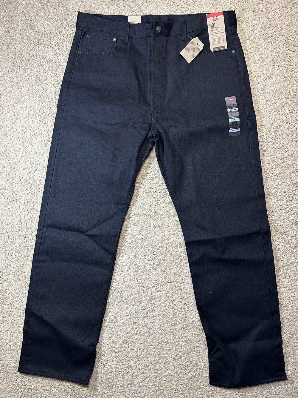Levi’s 501 Original Shrink To Fit Jeans Pants Men Size 38x33